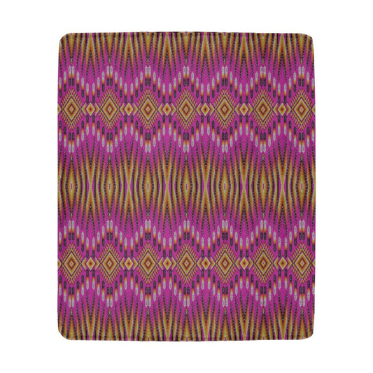 Fire Feather Pink Ultra-Soft Micro Fleece Blanket 50"x60"