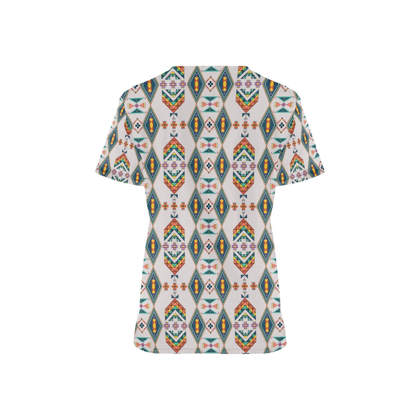 Travois Tipi Grey Scrub Top