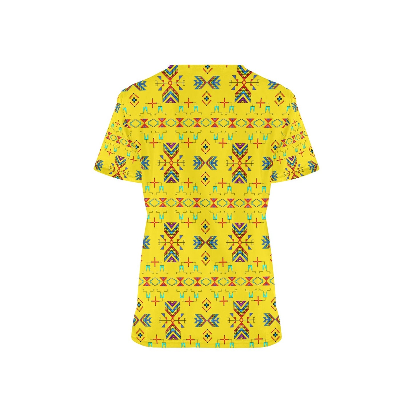 Rainbow Chief Rainbow Yellow Scrub Top