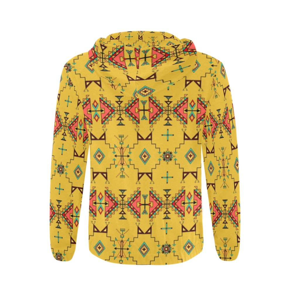 Thunder Flight Yellow Zip Hoodie