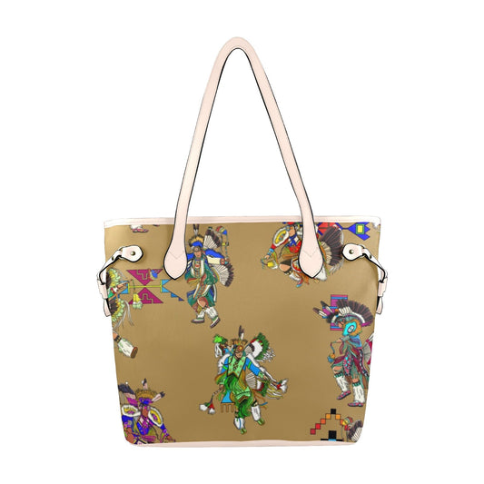 Men's Fancy Dancers Earth Clover Canvas Tote Bag