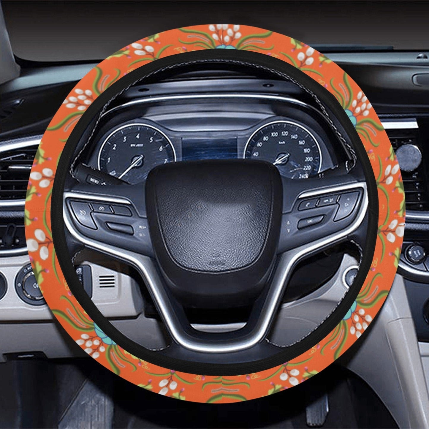 First Bloom Carrots Steering Wheel Cover with Elastic Edge