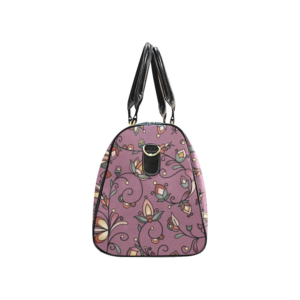 Burnt Sky Petals Magenta Large Travel Bag
