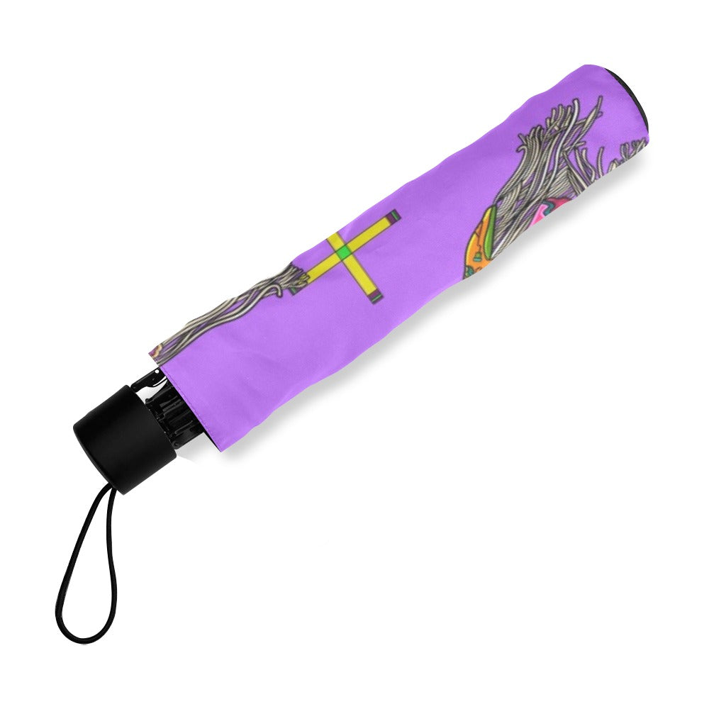 Women's Tradish Dancers Purple Foldable Umbrella