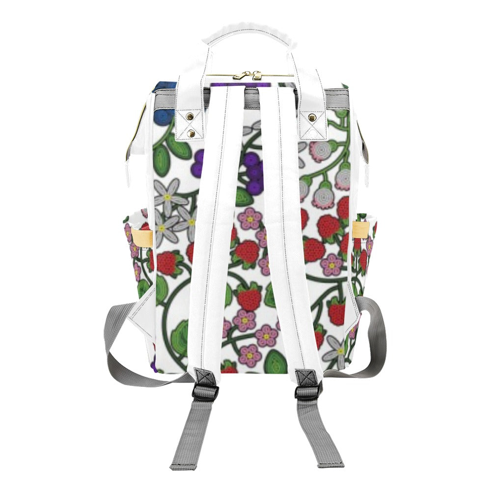 Takwakin Harvest White Multi-Function Diaper Backpack/Diaper Bag