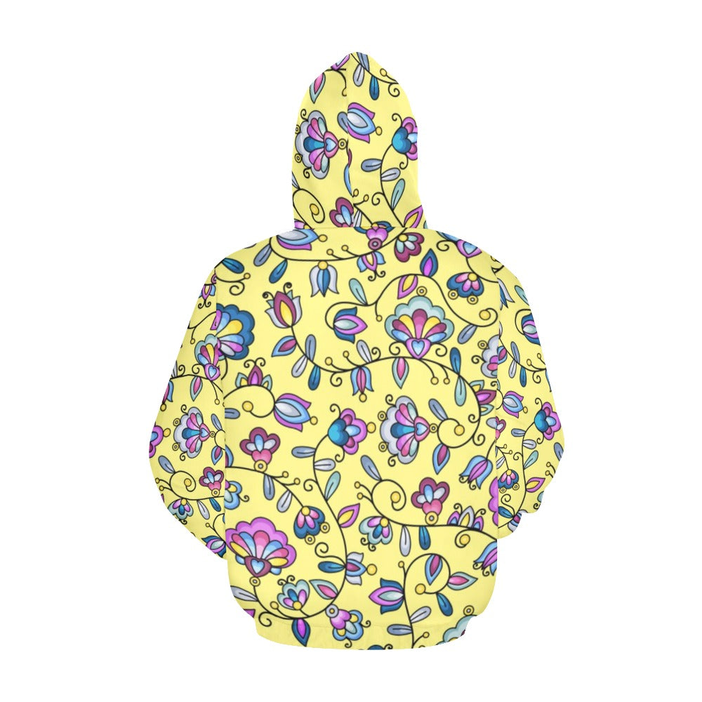 Autumn Bundle Blessing Yellow Hoodie for Women (USA Size)