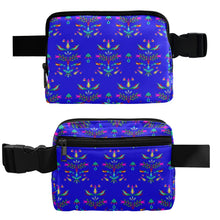 Load image into Gallery viewer, Dakota Damask Blue Belt Bag
