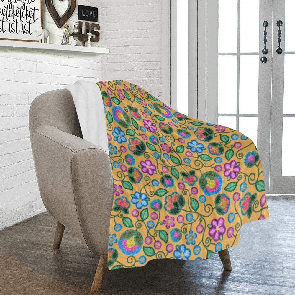 Turquoise Sunbeam Yellow Ultra-Soft Micro Fleece Blanket 40"x50"