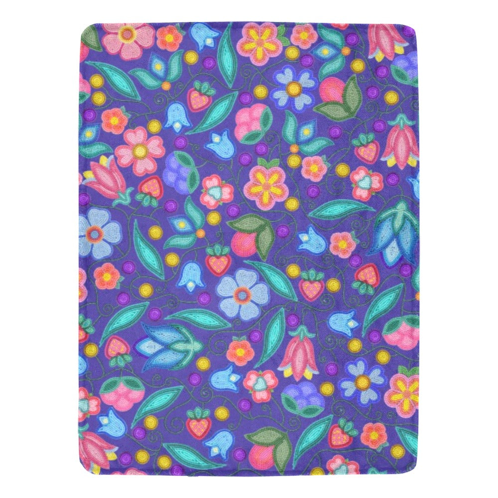 Sweet Offering Indigo X-Large Micro Fleece Blanket