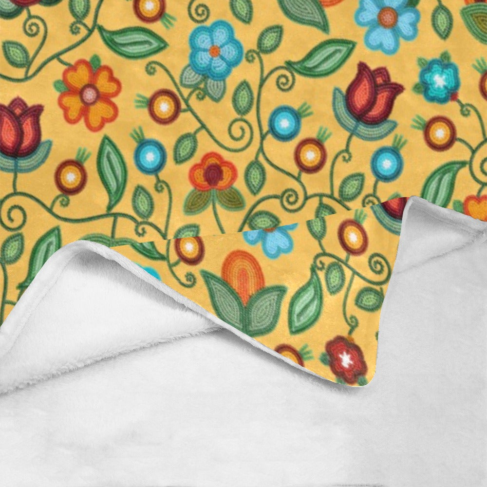 Prairie Fire Petals Honey Ultra-Soft Micro Fleece Blanket 40"x50"