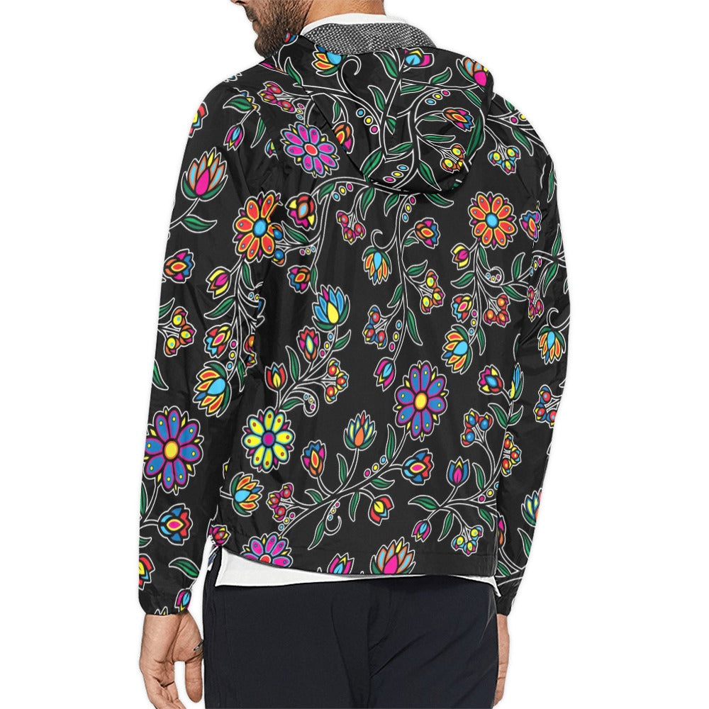 Cosmic Whisper Black Men's Windbreaker