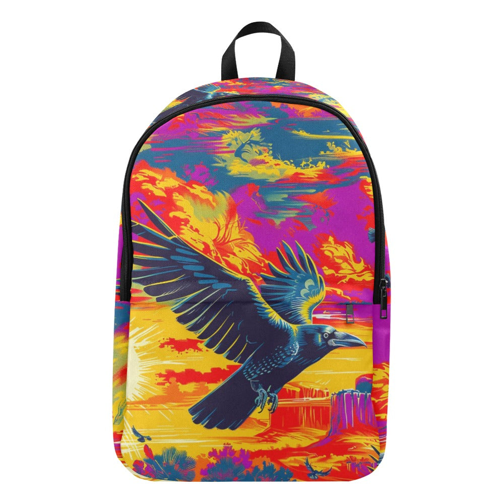 Crow Spreads His Wings Backpack