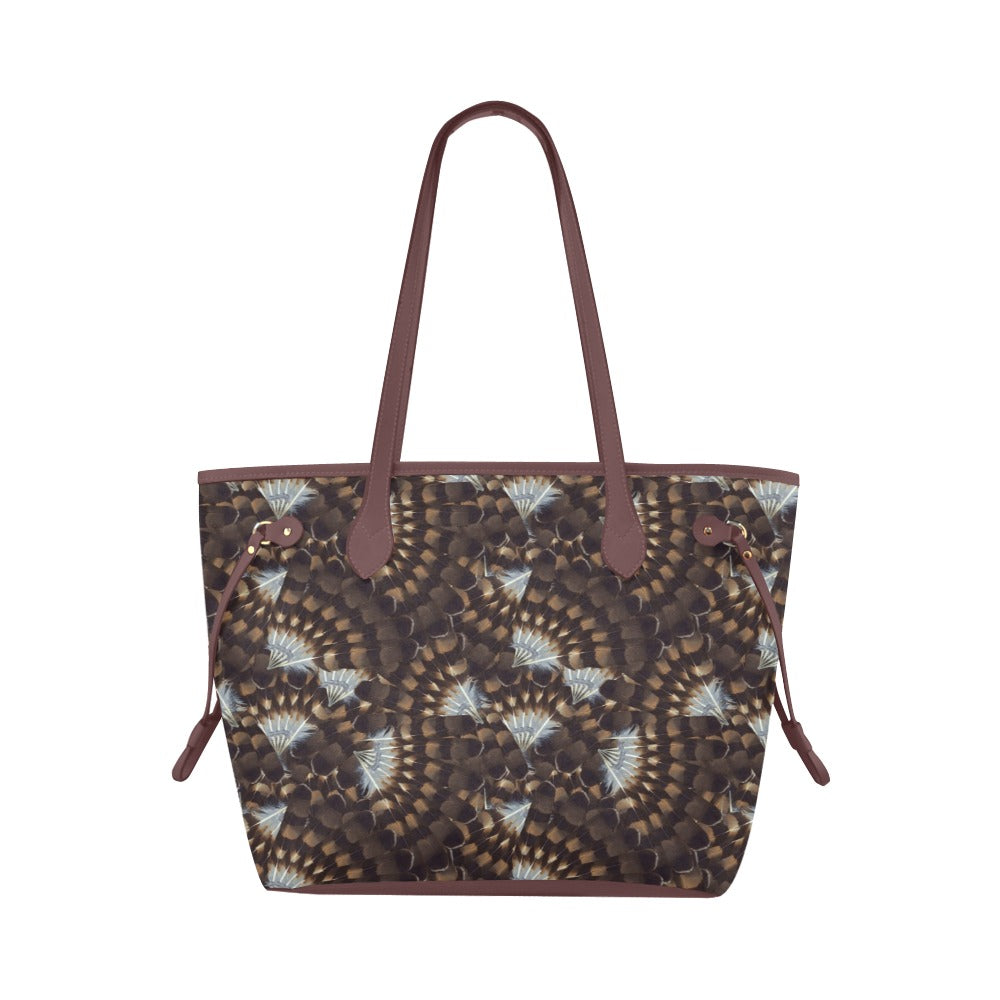 Hawk Feathers Clover Canvas Tote