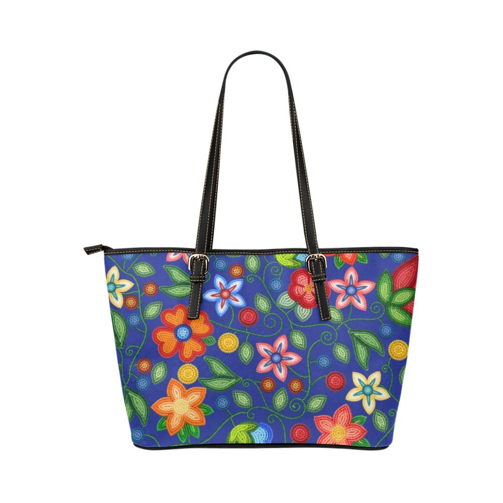 Morning Harmony Sapphire Leather Tote
