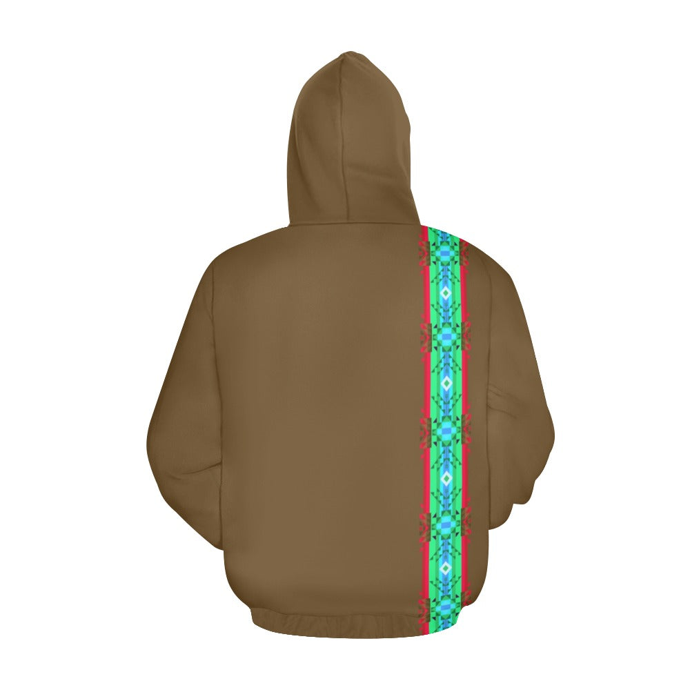 Blanket Strip Earth Hoodie for Men