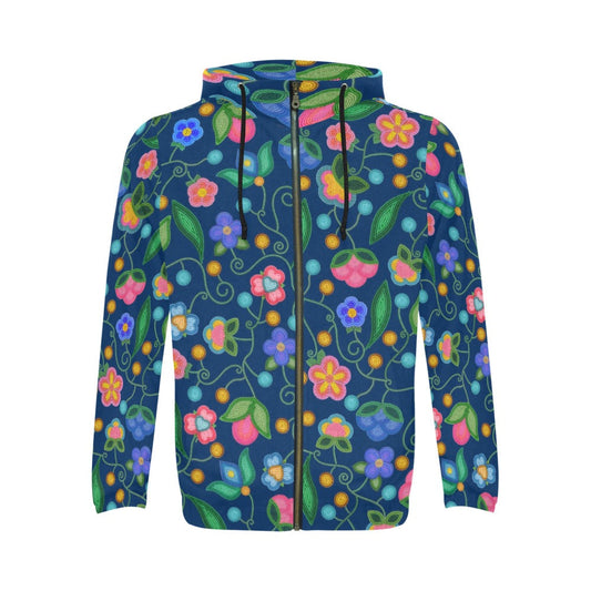 Skyberry Serenade Navy Zip Hoodie