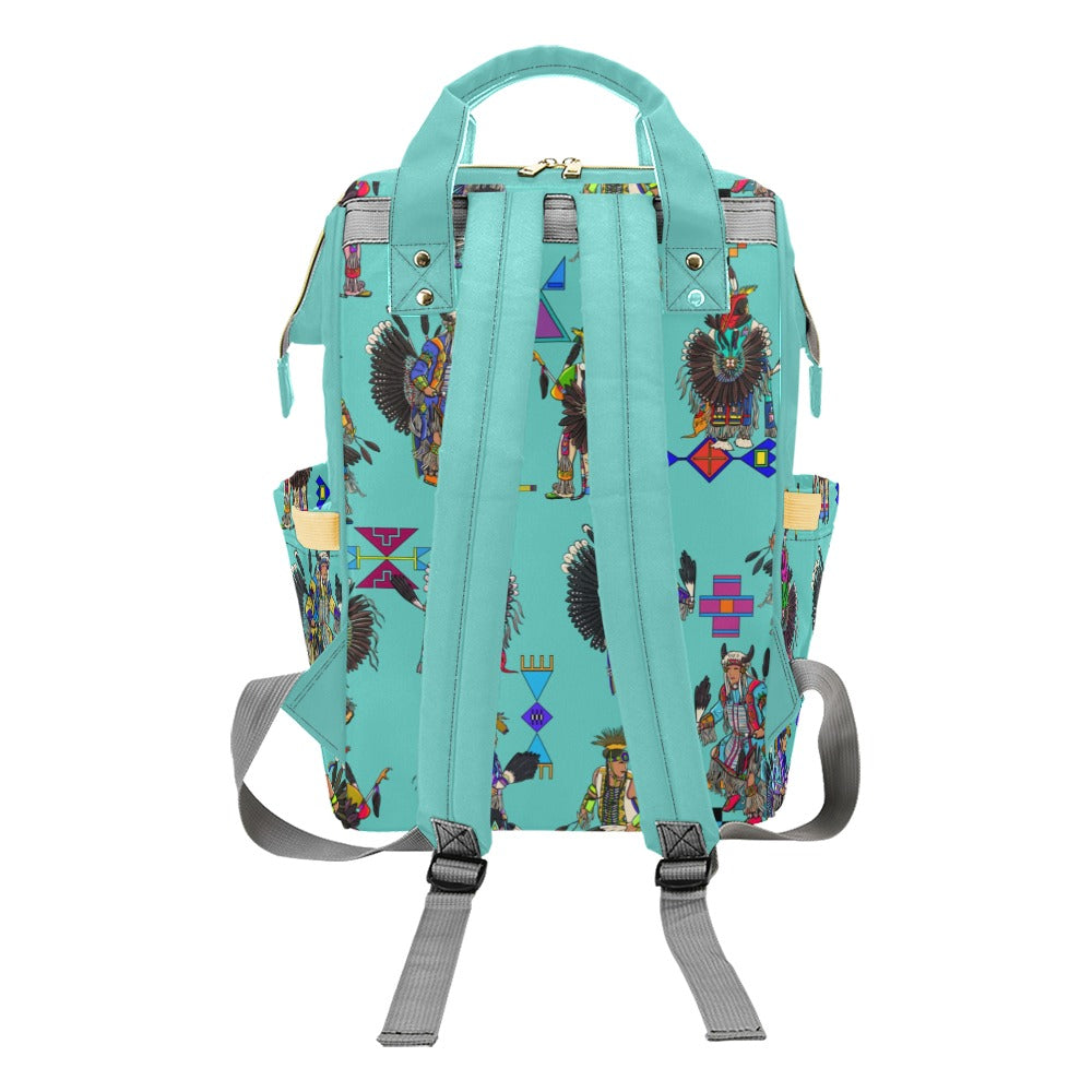 Men's Tradish Dancers Eggshell Blue Multi-Function Diaper Backpack