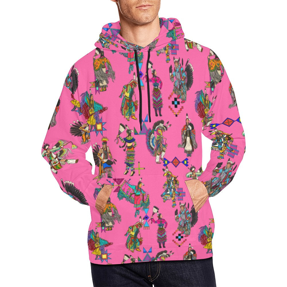 Grand Entry Dancer Pink Hoodie for Men