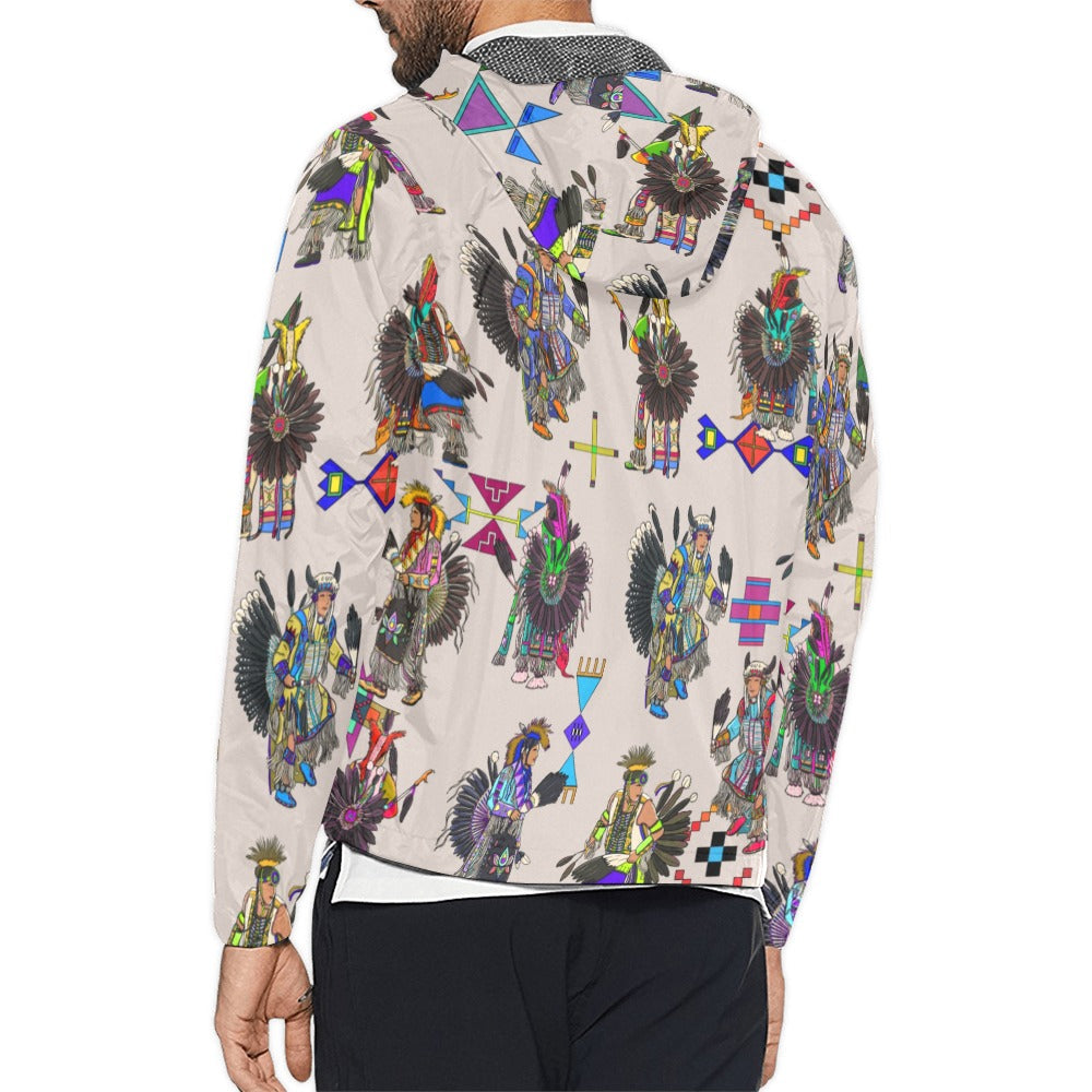 Men's Tradish Dancers Muslin White Men's Windbreaker