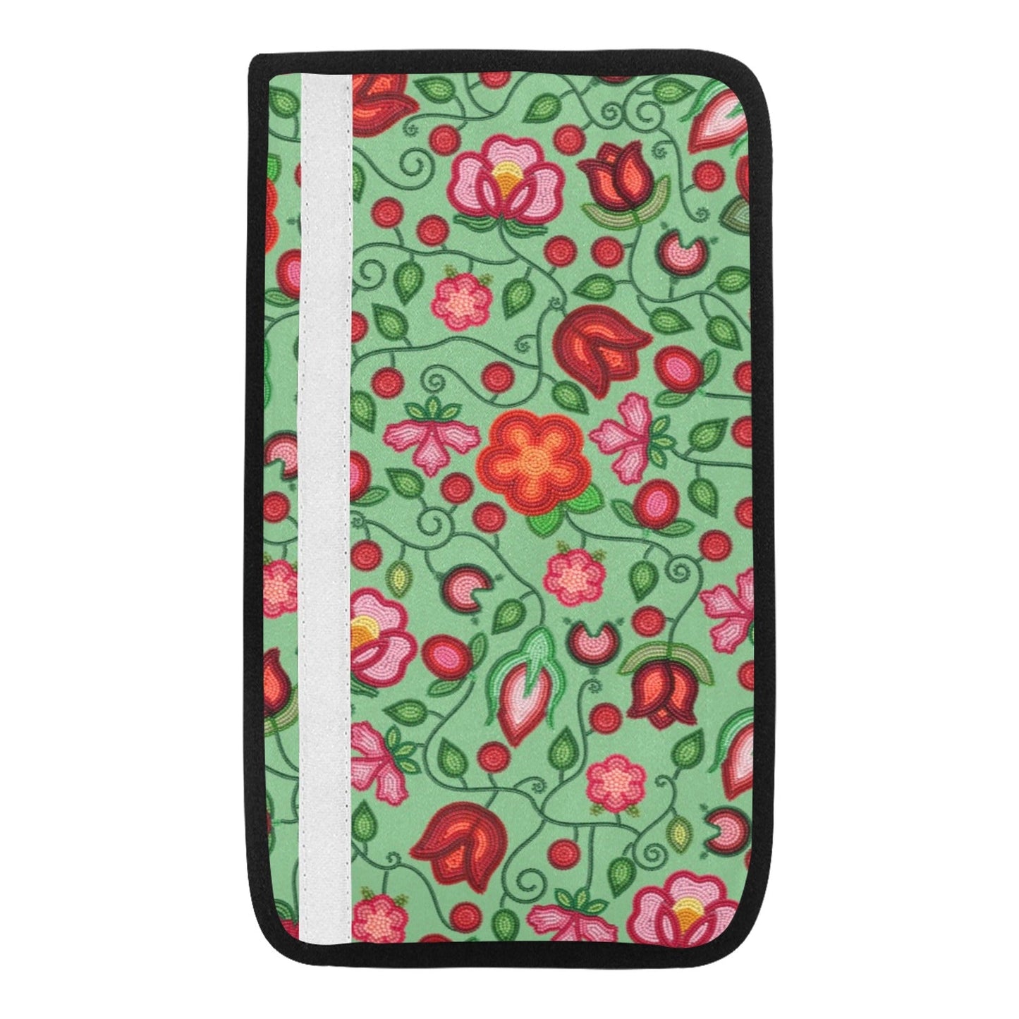Rose Reverie Green Seat Belt Cover