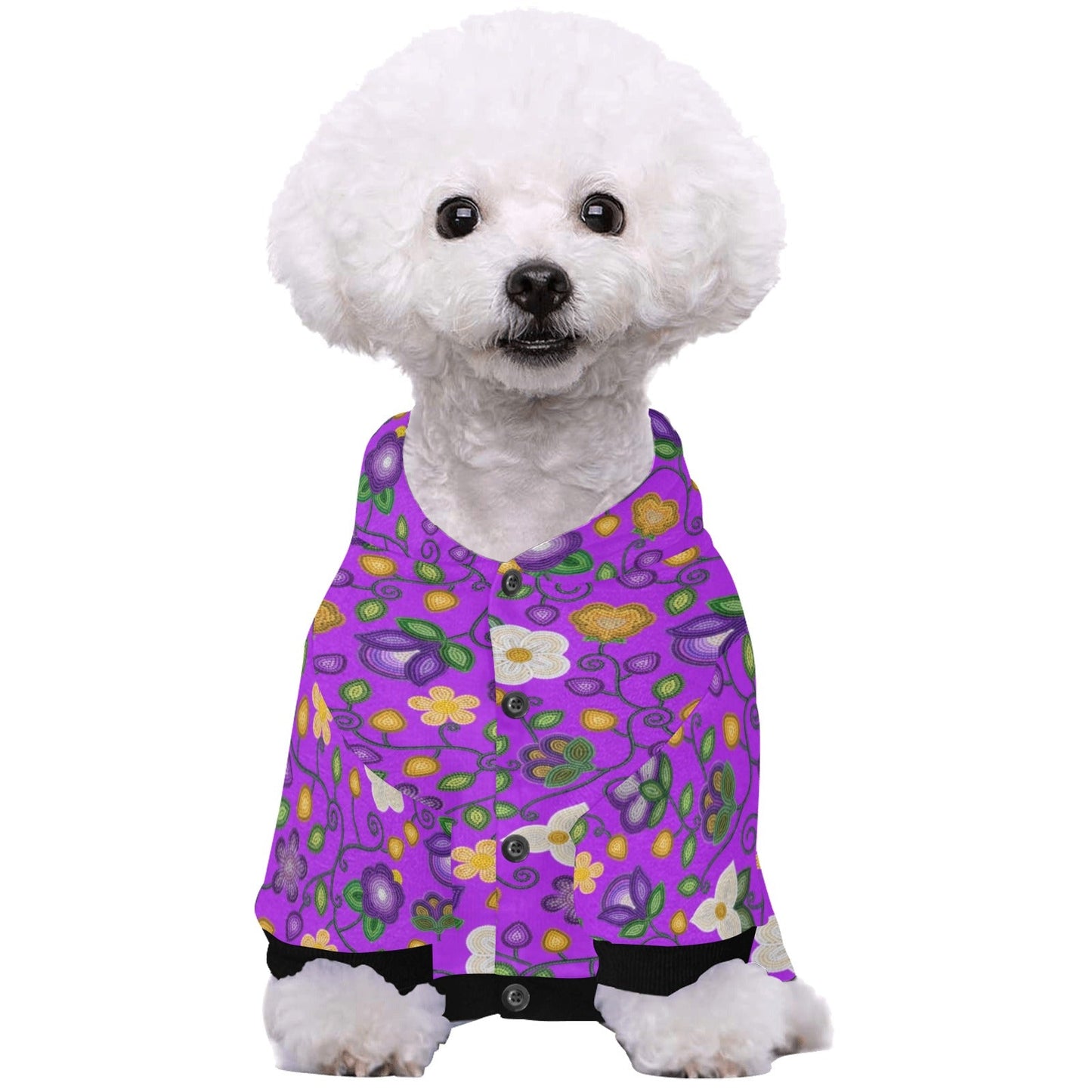 Midnight Moss Bloom Purple Pet Hoodie