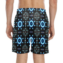 Load image into Gallery viewer, Rising Star Wolf Moon Men&#39;s Mid-Length Beach Shorts
