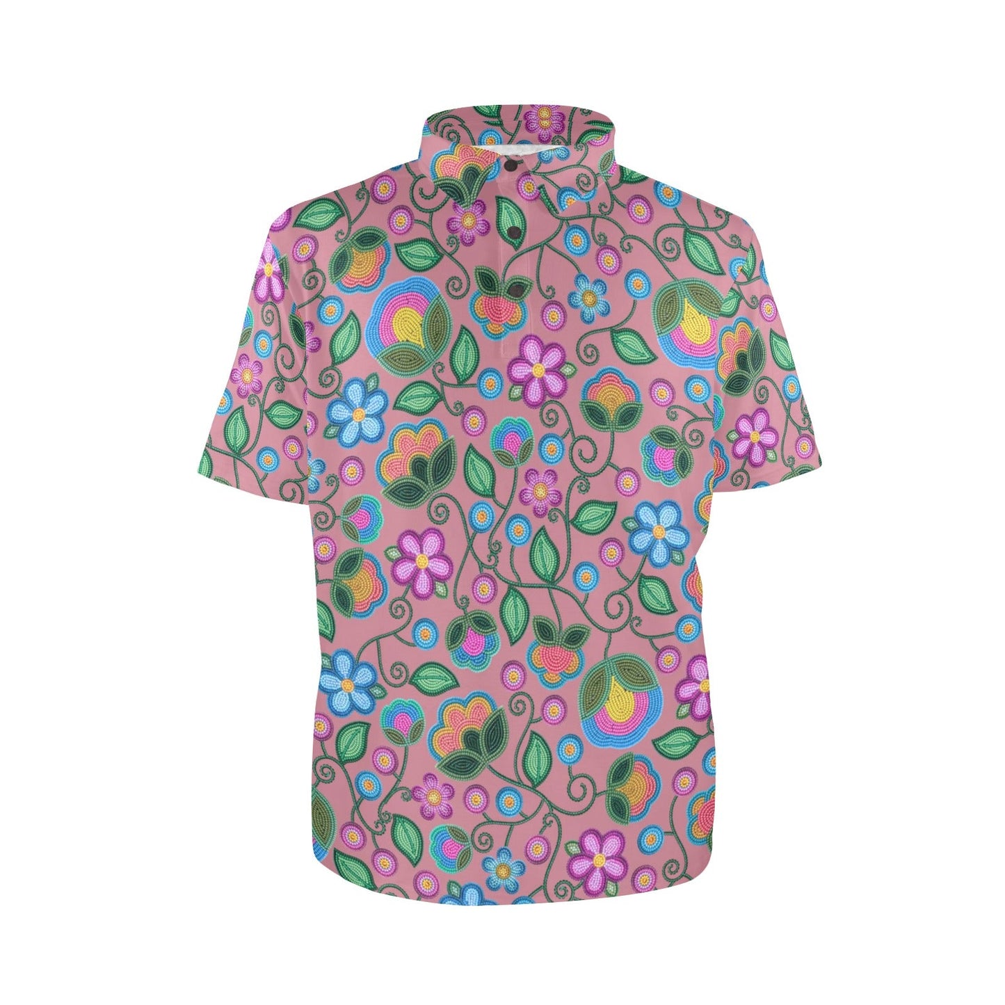 Turquoise Sunbeam Peach Polo Shirt