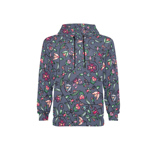Amber Evening Garland Blue Fleece Hoodie