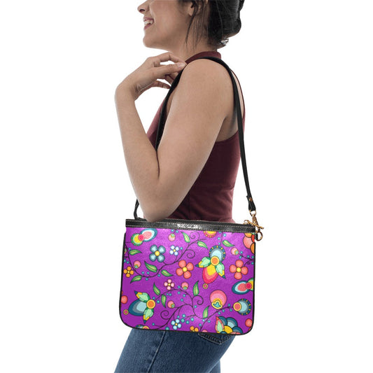 Floral Bounty Purple Small Shoulder Bag