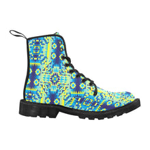 Load image into Gallery viewer, Kaleidoscope Jaune Bleu Boots for Men
