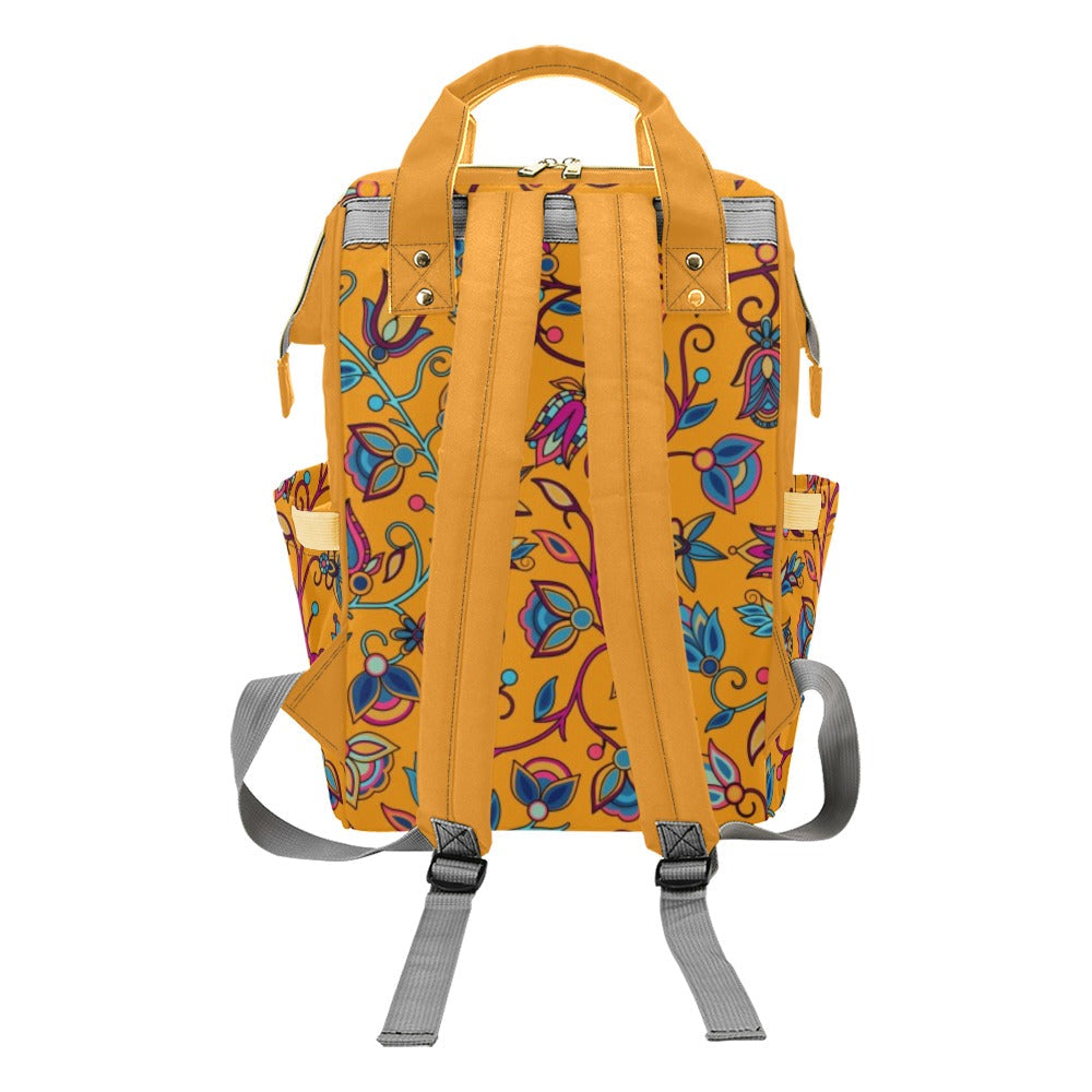Buffalo Bloom Orange Multi-Function Diaper Backpack