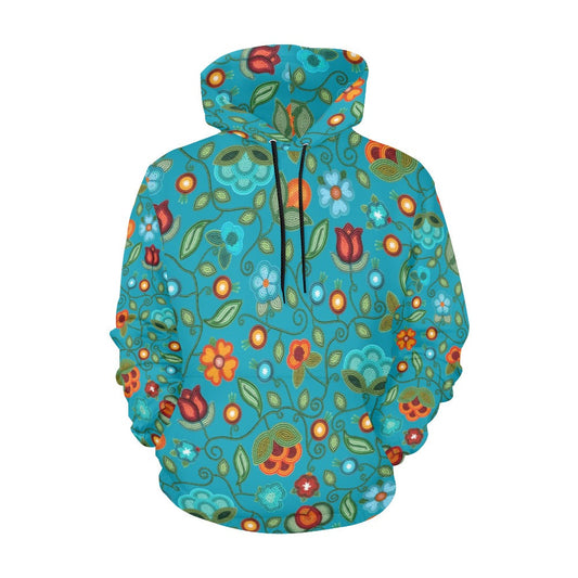Prairie Fire Petals Ocean Hoodie for Women