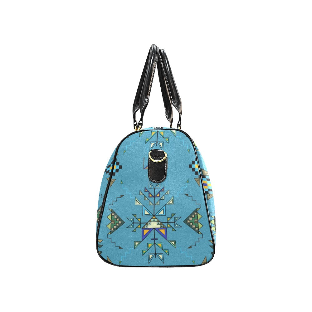 Bear Shield Blue Large Travel Bag