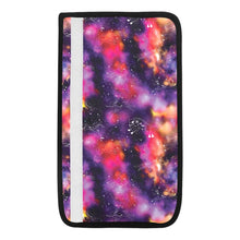 Load image into Gallery viewer, Animal Ancestors 9 Cosmic Swirl Purple and Red Car Seat Belt Cover
