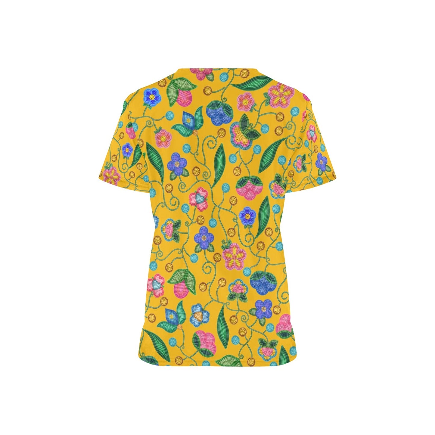 Skyberry Serenade Yellow Scrub Top