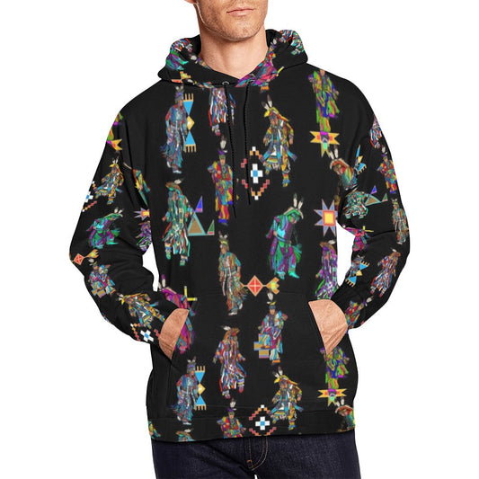 Men's Grass Dancers Black Hoodie for Men
