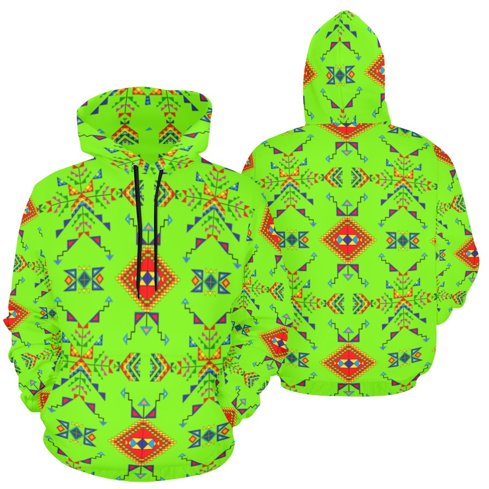 Buffalo Jump Neon Green Hoodie for Women