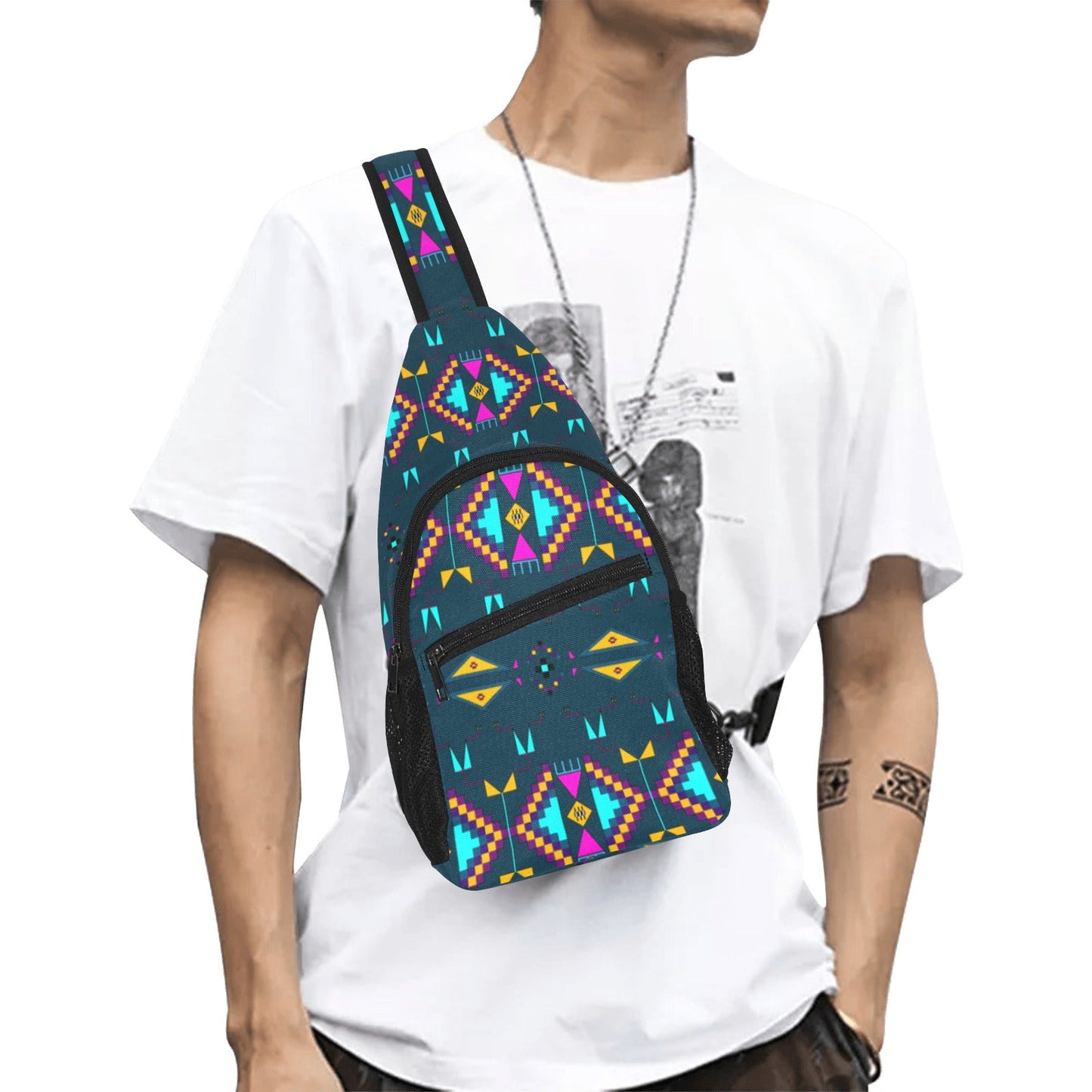 Rite of Passage Dark Teal Chest Bag
