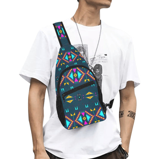 Rite of Passage Dark Teal Chest Bag