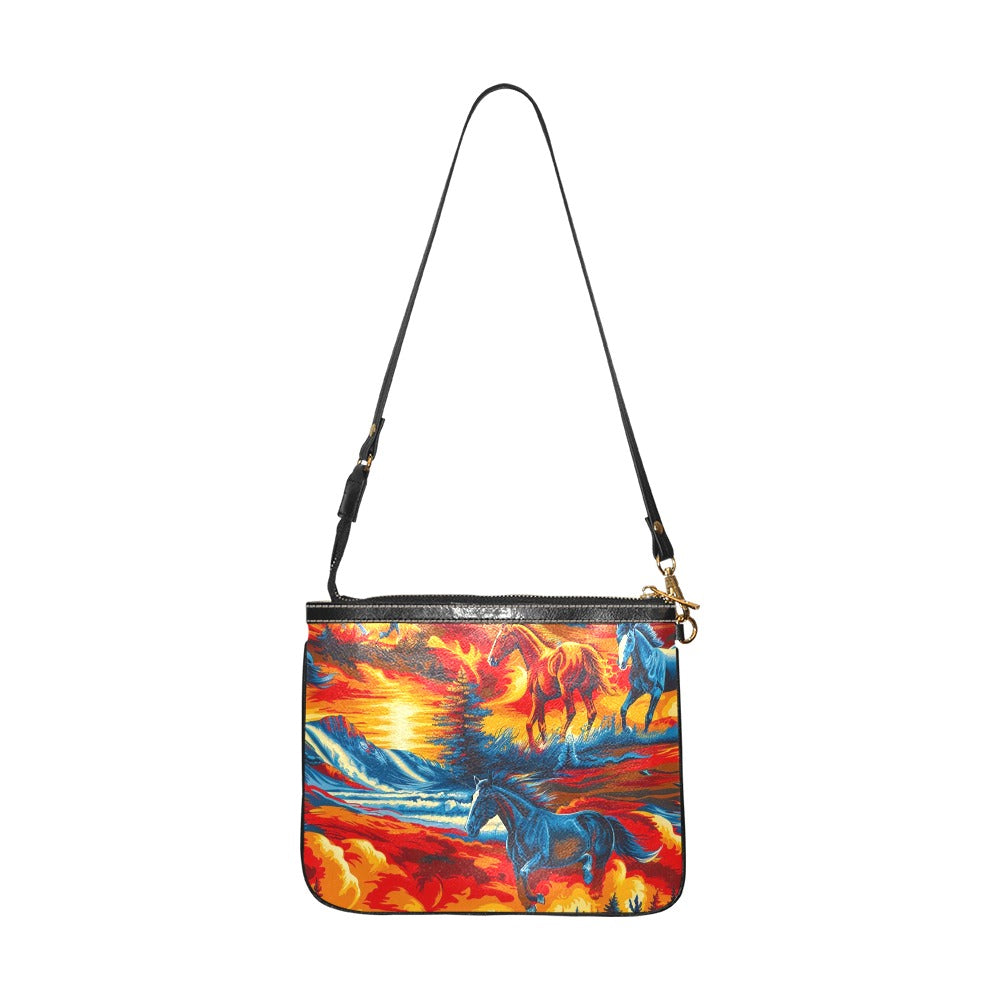 Wilds Horses 2 Small Shoulder Bag