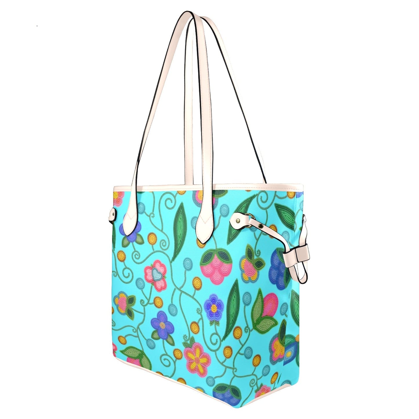 Skyberry Serenade Sky Clover Canvas Tote