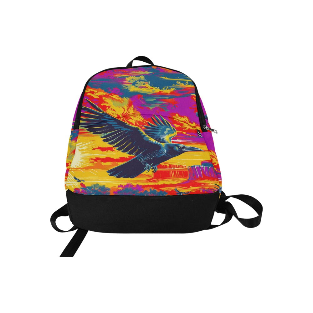 Crow Spreads His Wings Backpack