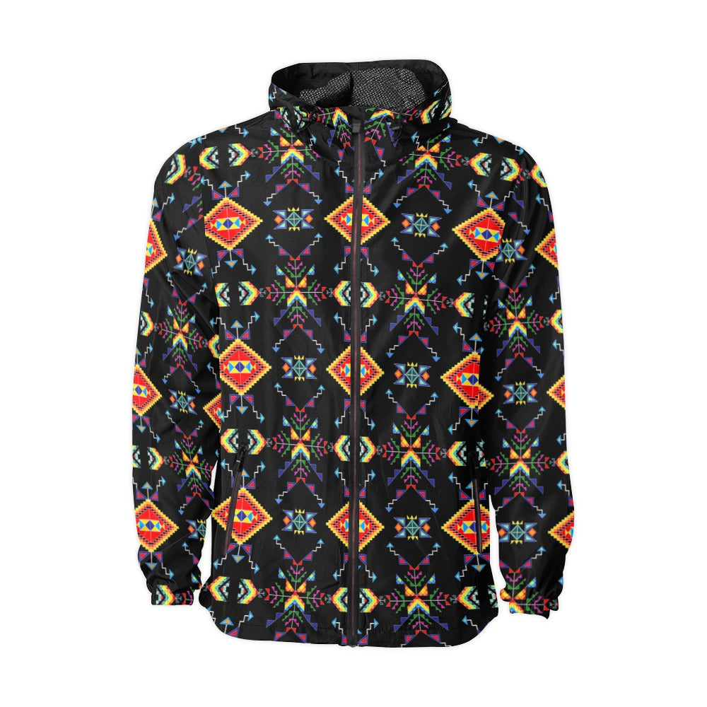 Buffalo Jump Black Men's Windbreaker