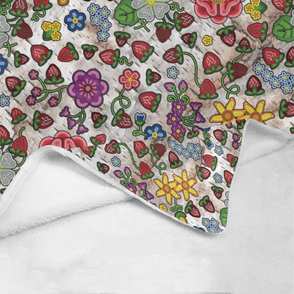 Berry Pop Br Bark X-Large Micro Fleece Blanket