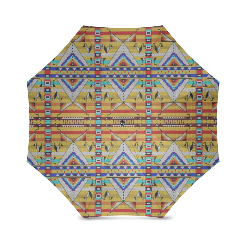 Medicine Blessing Yellow Foldable Umbrella
