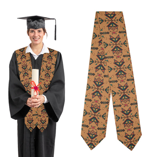 Arrow Dawn Brown Graduation Stole