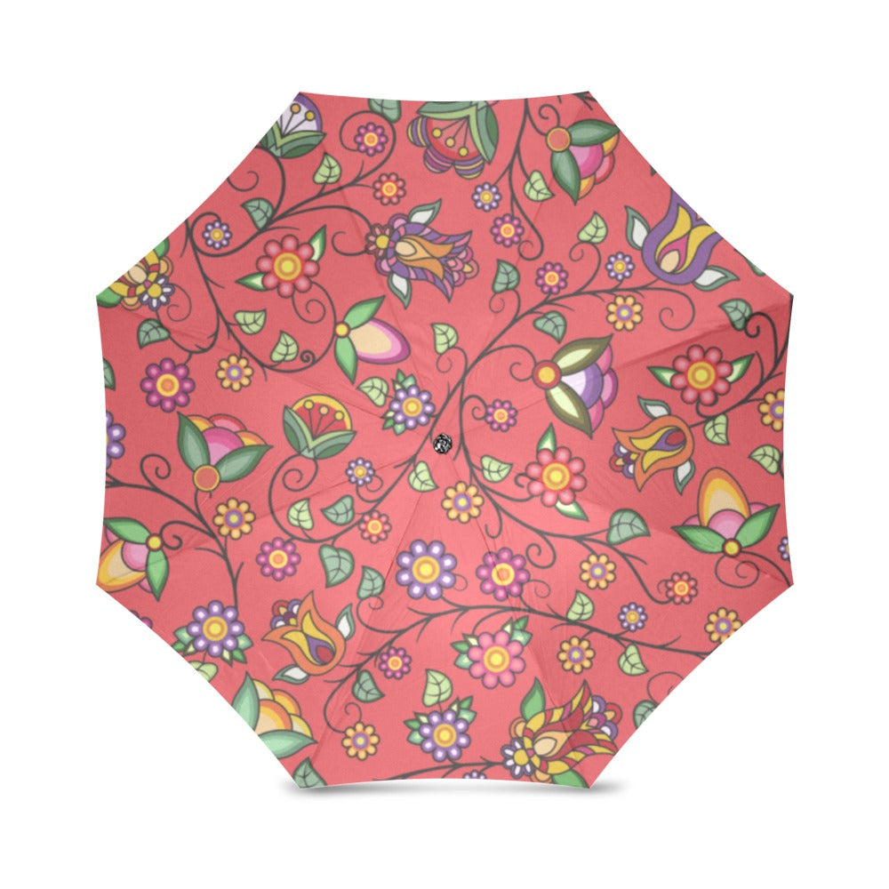 Heartbeat Petals Red Foldable Umbrella