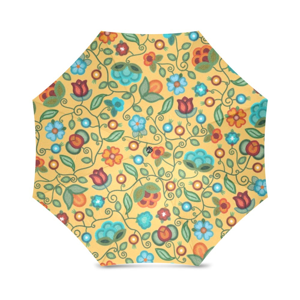 Prairie Fire Petals Honey Foldable Umbrella