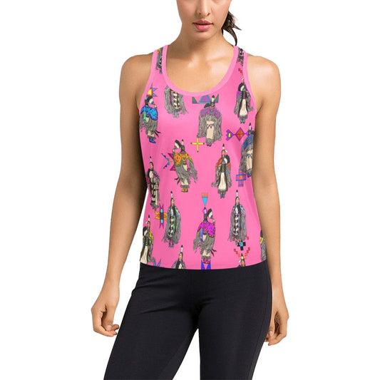 Women's Tradish Dancers Pink Women's Racerback Tank Top