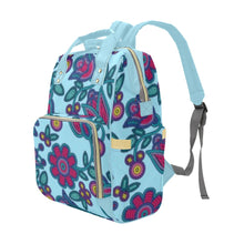 Load image into Gallery viewer, Beaded Nouveau Marine Multi-Function Diaper Backpack/Diaper Bag
